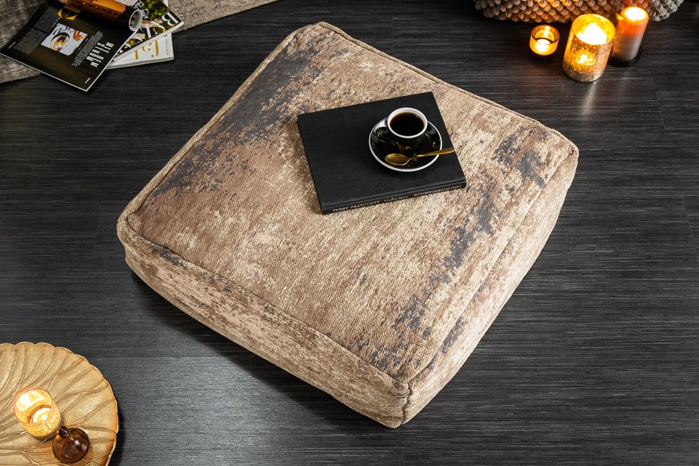 Vankúš na podlahu Modern Art 70cm hnedá