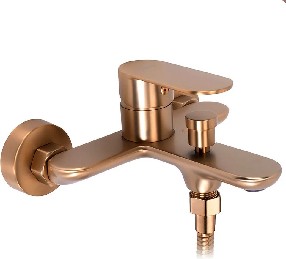 Rea Drop, vaňová batéria s ručnou sprchovou súpravou, 150 mm, medená matná, REA-B6397