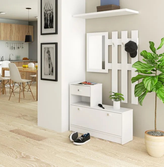 Predsieňová zostava biela