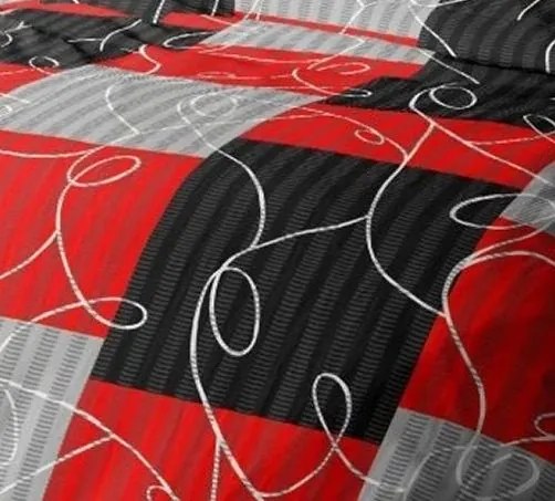 Krepové bavlnené obliečky Homa PURA RED DAME 2-dielna sada 140x200 cm