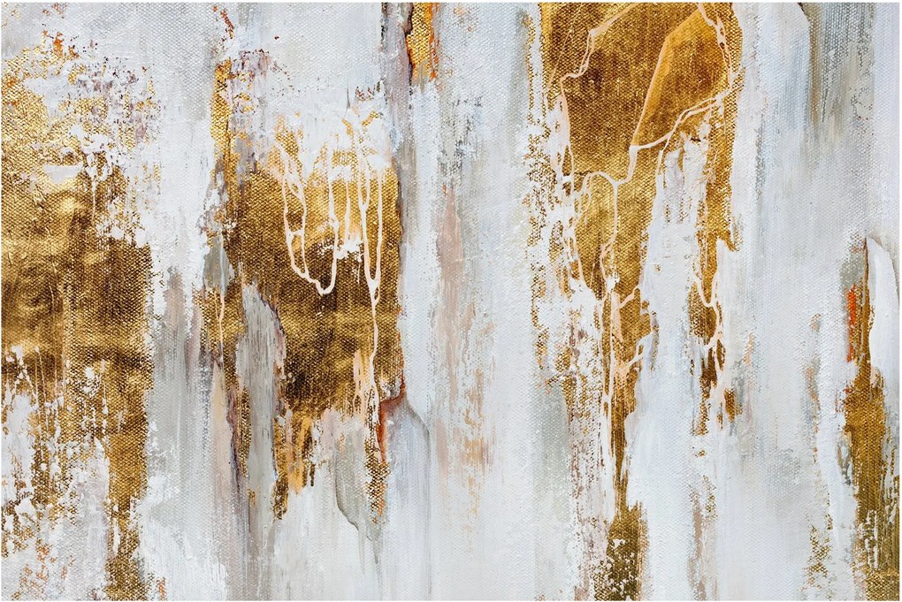 Obraz - Abstrakcia so zlatou (90x60 cm)