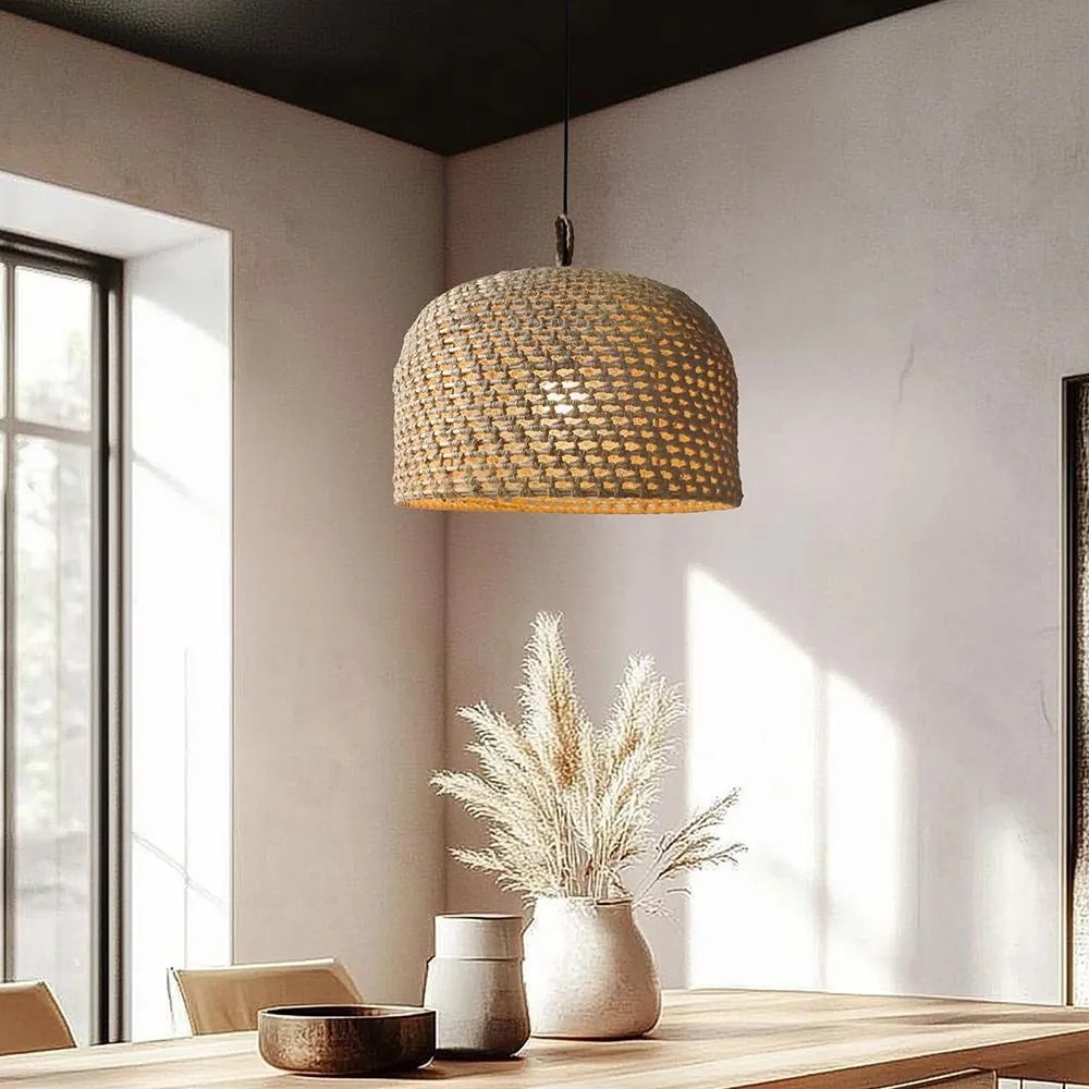 Ratanové závesné svietidlo LF13 prírodné