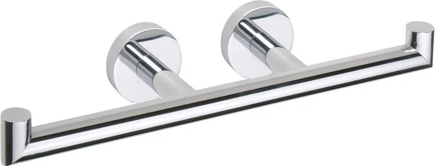 Sapho, X-ROUND držiak toaletného papiera dvojitý s dvoma úchytami, chróm, XR700