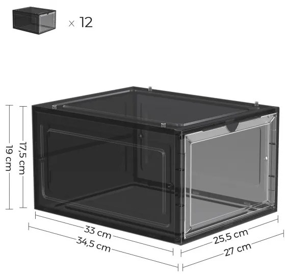 Úložné boxy LSP032B12V1 (12 ks)