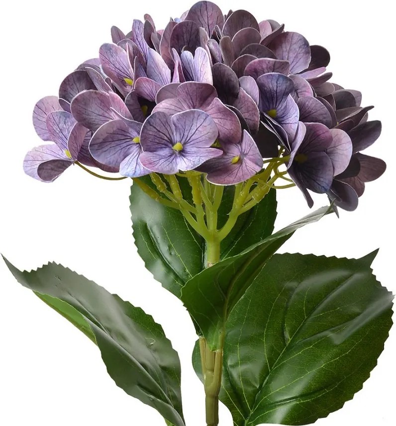 Artificial Flower Hydrangea 68 Cm Purple Plastic - 16*15*68 cm