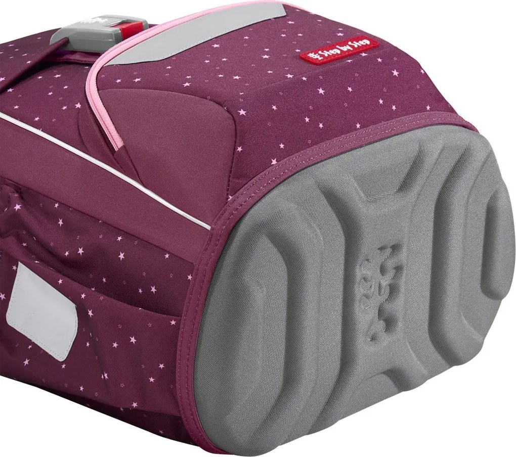 Školská aktovka Step by Step BASIS, Berry Stars – 4-dielna súprava