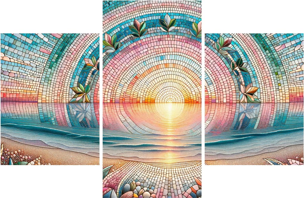 Obraz – Mozaika zapadajúceho slnka (90x60 cm)