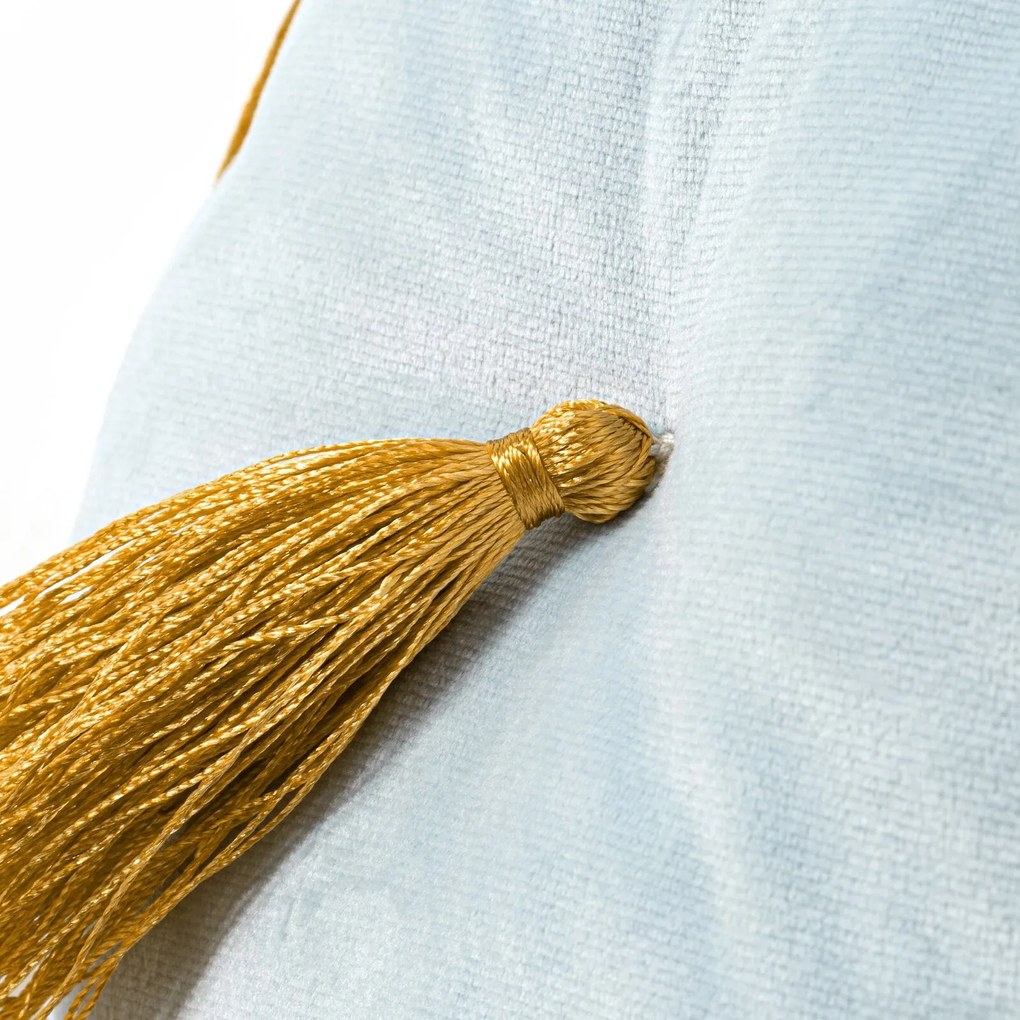 DEKORAČNÝ VANKÚŠ VELVET 20X45 CM SVETLOTYRKYSOVÁ