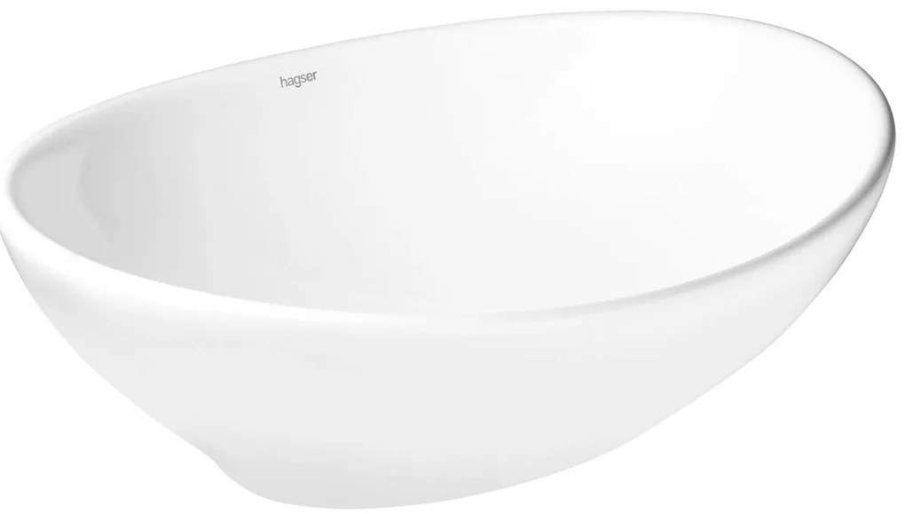 Hagser Agnes, umývadlo na dosku, 41x34 cm, biela, HGR10000040