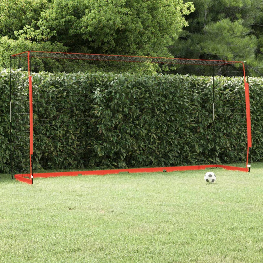 Futbalová bránka 366,5x91x183 cm oceľová