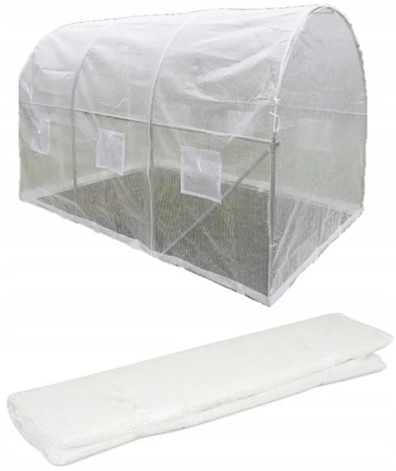 Záhradný fóliovník 2x3,5m BIELY + darček