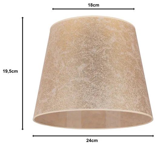 Duolla - Tienidlo k stolnej lampe CLASSIC M E27 pr. 24 cm zlatá