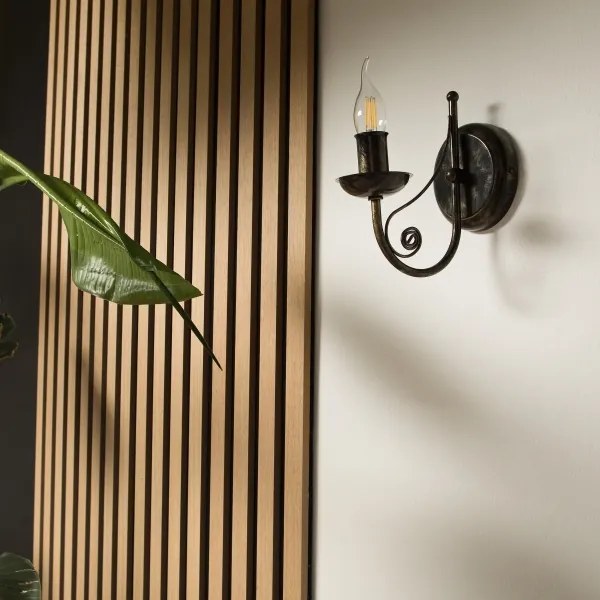 Nástenná lampa DONATO 1xE14x40W/230V patina