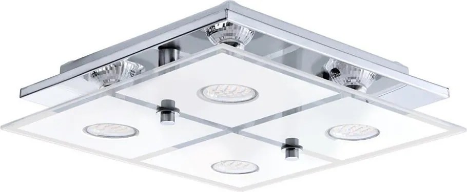 Eglo 54451 - LED stropné svietidlo CABO 4xGU10/3W/230V 29x29 cm