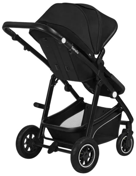 Lionelo - Kombinovaný kočík 3v1 BIANKA Black Onyx