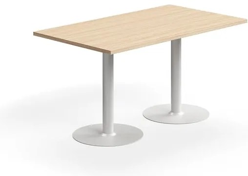 Stôl VERTICUS, 1400x800x720 mm, dub/biela