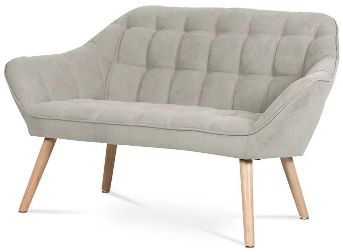 BONTEC Dvojmiestna pohovka, sivá, látka, AK-322 GREY2 Farba: Strieborná