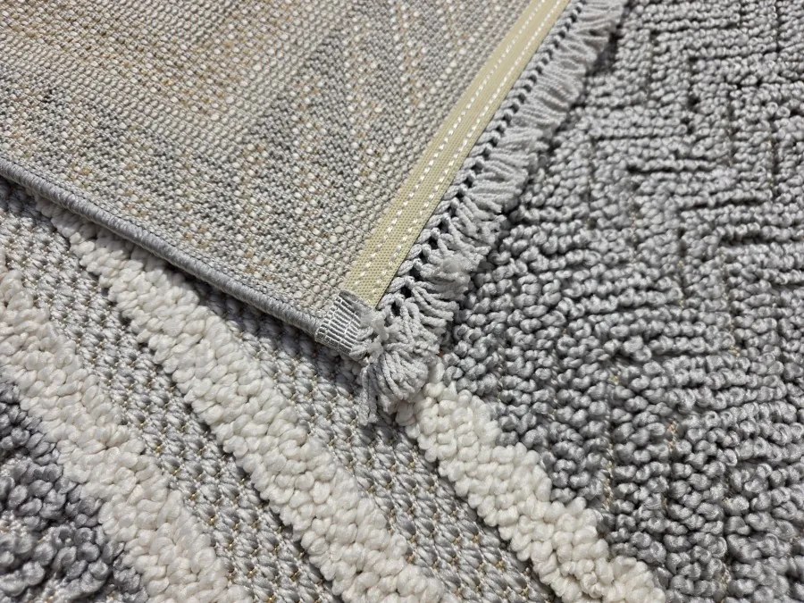 DC Koberec Milano 090 sivá krémová Rozmer: 80×200 cm