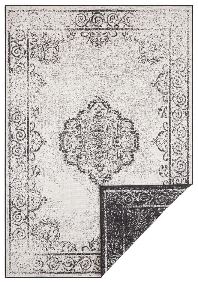 Čierno-krémový vonkajší koberec NORTHRUGS Cebu, 200 x 290 cm