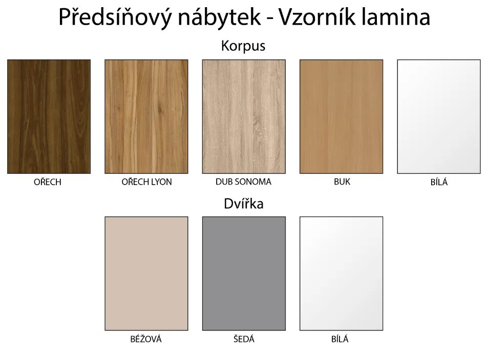 Nabytekmorava Botník do predsiene - botník PR 04 - ZÁSUVKA farba korpusu: Dub sonoma svetlý, farba dvierok: Sivá