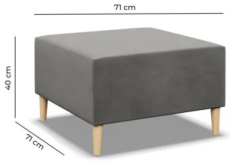 Taburetka BLANK Elegant tmavosivá