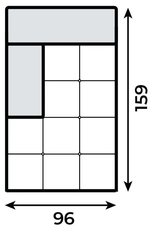 PROXIMA.store - Leňoška I UMBRIA TYP ROHU: Ľavý, SKUPINA LÁTOK: Skupina 4
