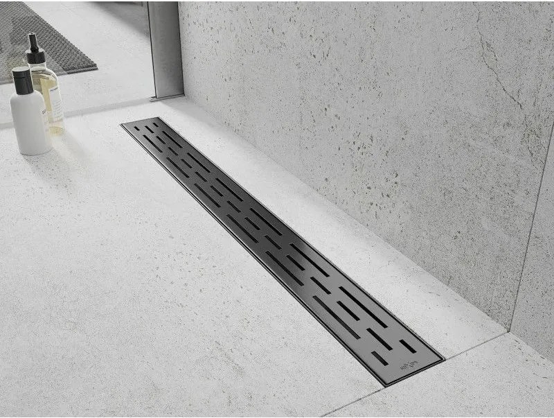 Mexen Flat 360° M01 sprchový žľab 50 cm, brúsený grafit, 1E20050-40