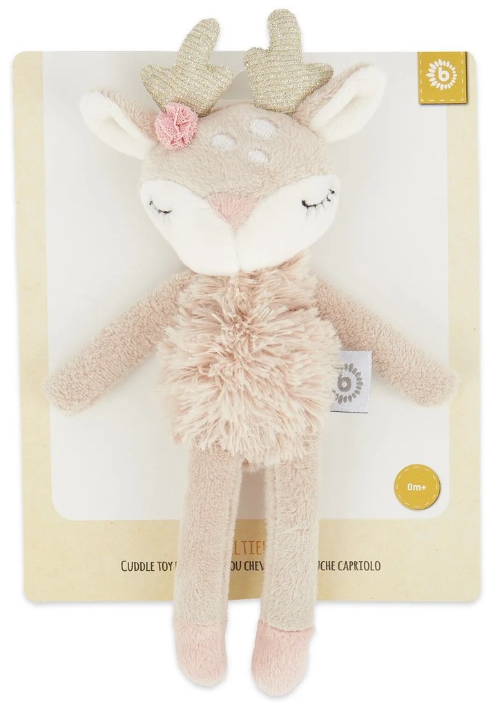 Bieco - Textilná hračka jelenček Ella s hrkálkou