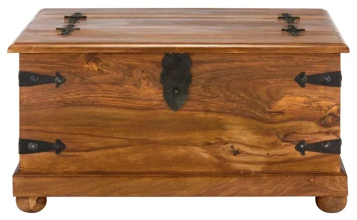furniture-nabytek.cz - Masívny konferenčný stolík Merlin z palisandru, lakovaný, hnedý – 95×95×45 cm