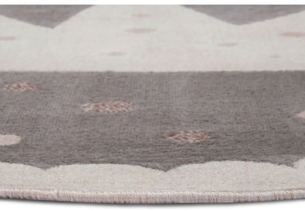 Sivý detský koberec ø 100 cm Crown – Hanse Home