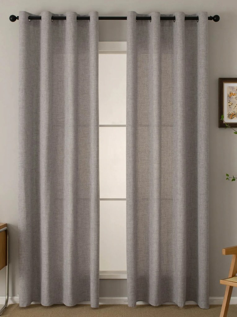Závesy Zara sivá – 140 × 180 cm (2 ks)