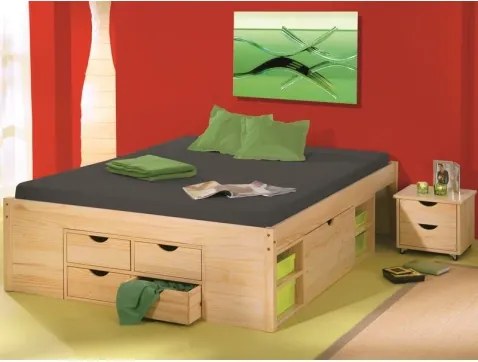 Úložná posteľ s nočnými stolíkmi Claas 160x200 cm%