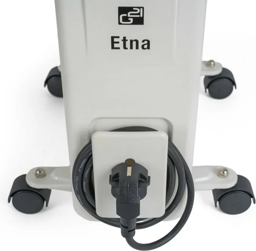 G21 Olejový radiátor Etna, 9 rebier, 2000 W, biela