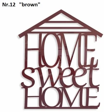 Home sweet home dekoračný nápis na stenu tmavozelená