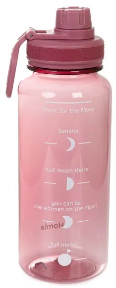 Fľaša LUNARE ružová s odmerkou 850702 950 ml