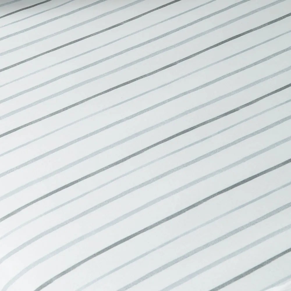 Biela napínacia bavlnená detská plachta na dvojlôžko 135x200 cm Stars – Bianca