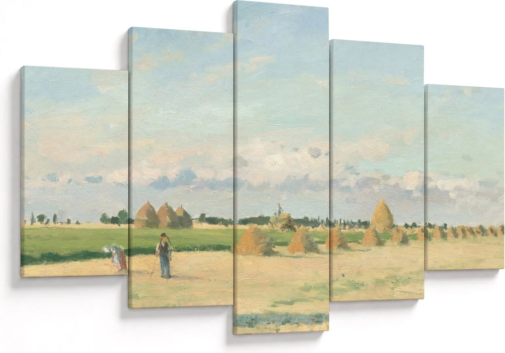 Obraz - Camille Pissarro, Landscape, Ile de France, reprodukcia (150x105 cm)