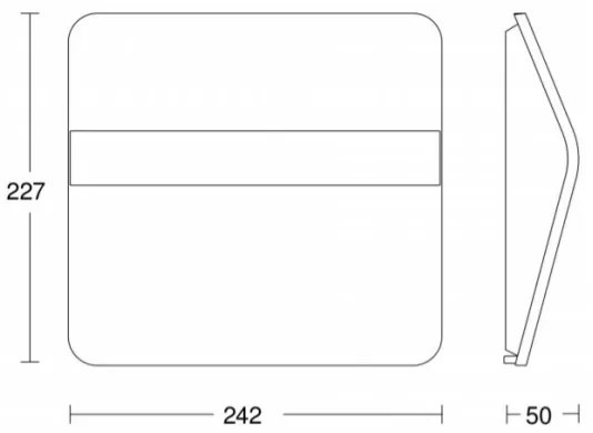 STEINEL 007140 - LED solárne domové číslo XSolar LH-N LED/0,03W nerez IP44
