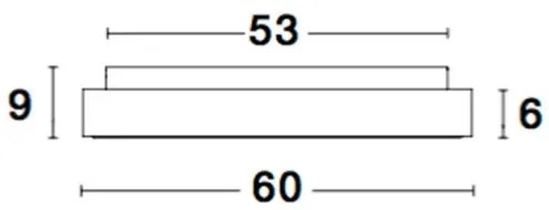 Stropné svietidlo LED so stmievaním Rando Smart 60 čierne