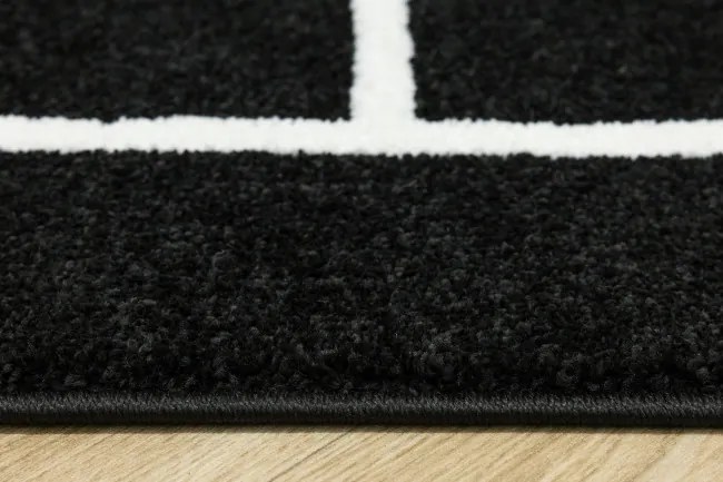 Koberec Lima 6333B čierny / biely