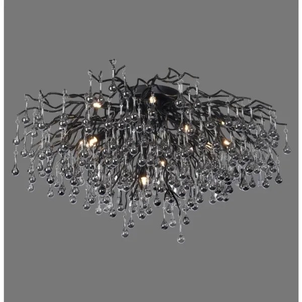 Paul Neuhaus 8092-18 - Prisadený luster ICICLE 14xG9/40W/230V pr. 100 cm čierna