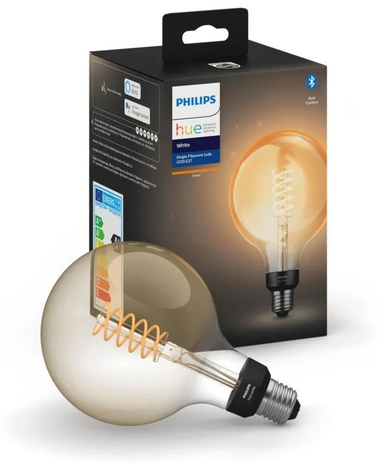 Philips LED Stmievateľná žiarovka Philips Hue WHITE FILAMENT G125 E27/7W/230V 2100K P3942
