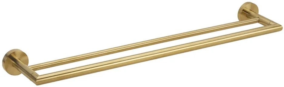Sapho, X-ROUND GOLD dvojitý držiak uterákov, zlatá matná, XR401GB