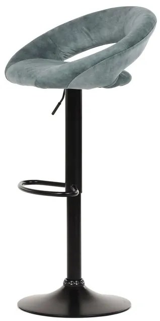 Autronic BONTEC Barová stolička, modrá, látka, AUB-822 BLUE4 Farba: Modrá