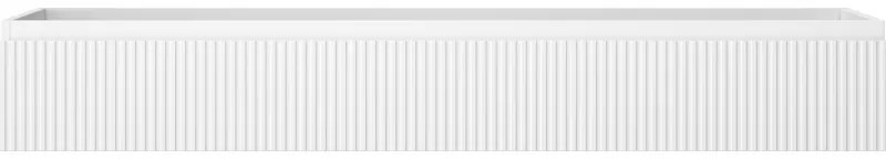 Mexen Rivel, kúpeľňová skrinka 160 cm, 1 zásuvka, drážkovaná, biela matná, 91A20-16023-1-BF01