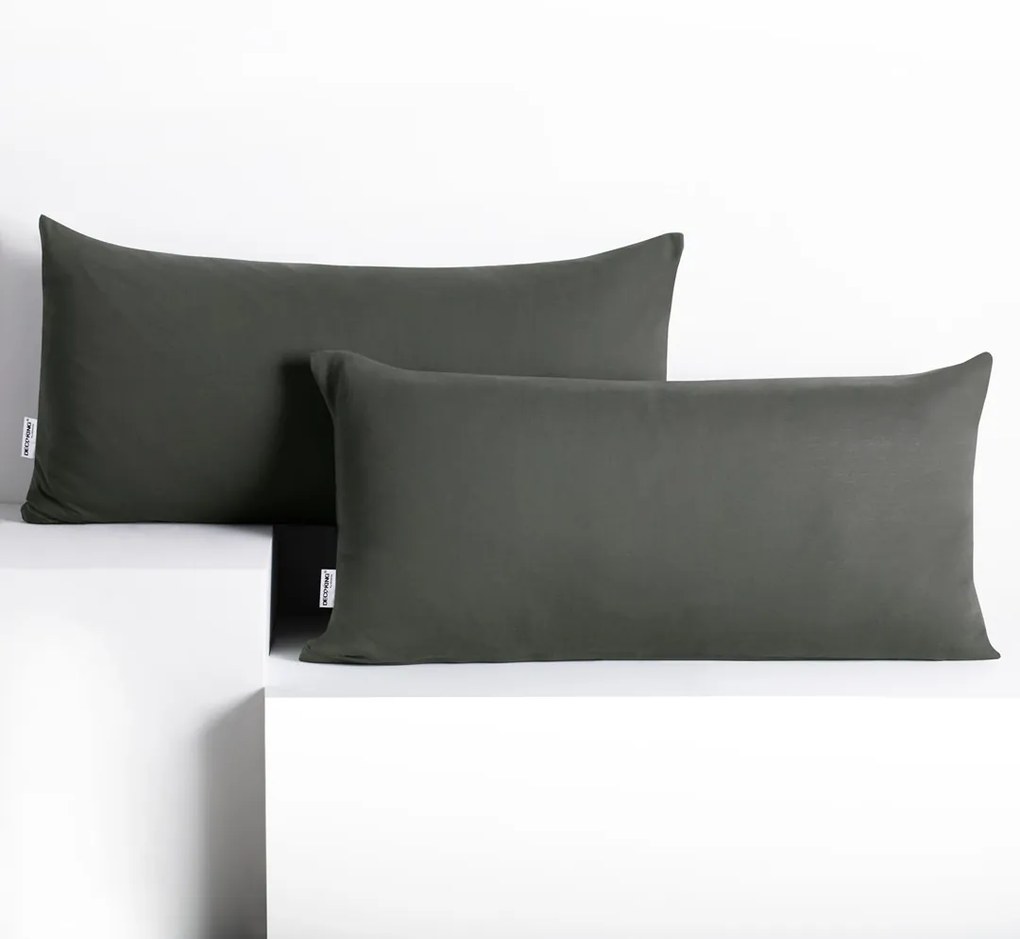 Obliečky na vankúše DecoKing Amber I tmavosivé