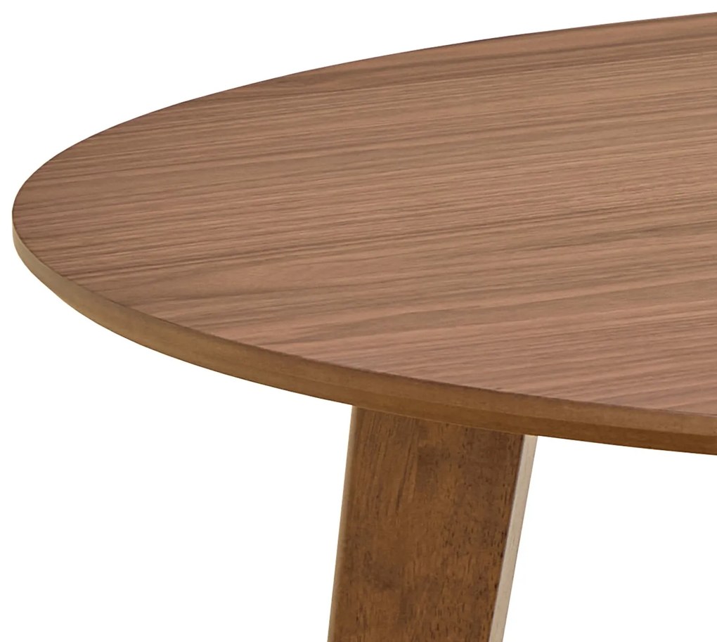 ROXY prírodný orech 105 cm - OKRÚHLY DREVENÝ STÔL DO KUCHYNE/JEDÁLNE RETRO