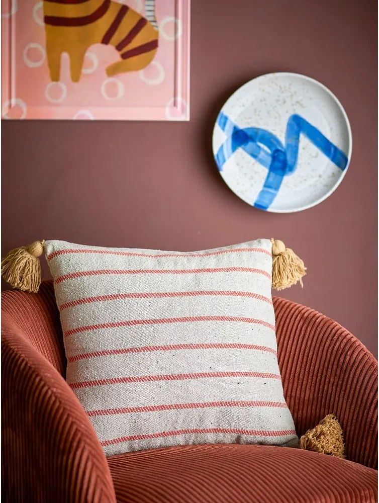 Dekoračný vankúš z recyklovanej bavlny 45x45 cm Eviaya – Bloomingville