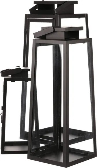 Set troch lampášov čierny LUC302 (3 ks)