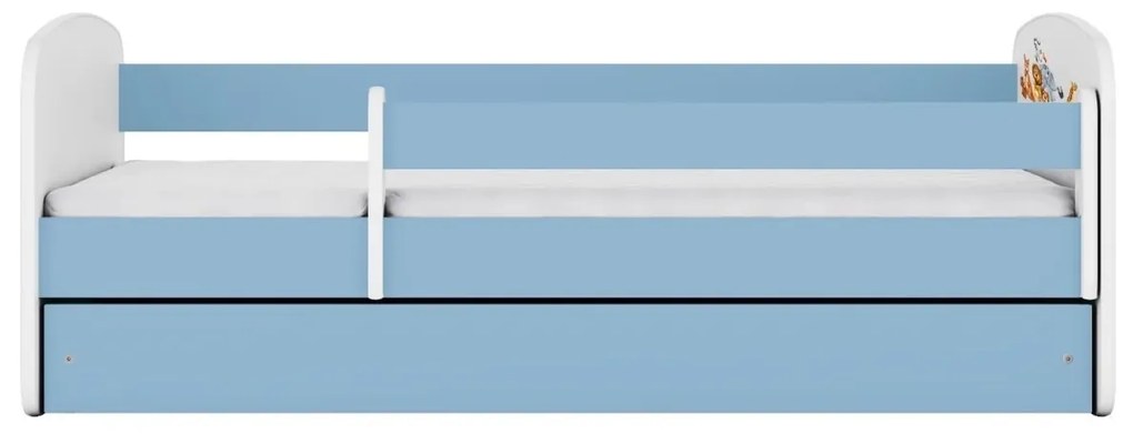 Dětská postel Babydreams zvířátka modrá